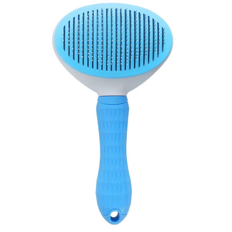 Self-Cleaning Pet Grooming Brush and Dematting Comb for Dogs and Cats