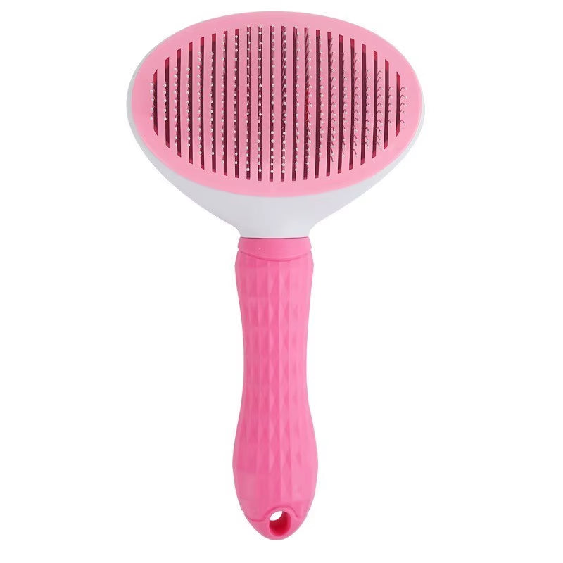Self-Cleaning Pet Grooming Brush and Dematting Comb for Dogs and Cats