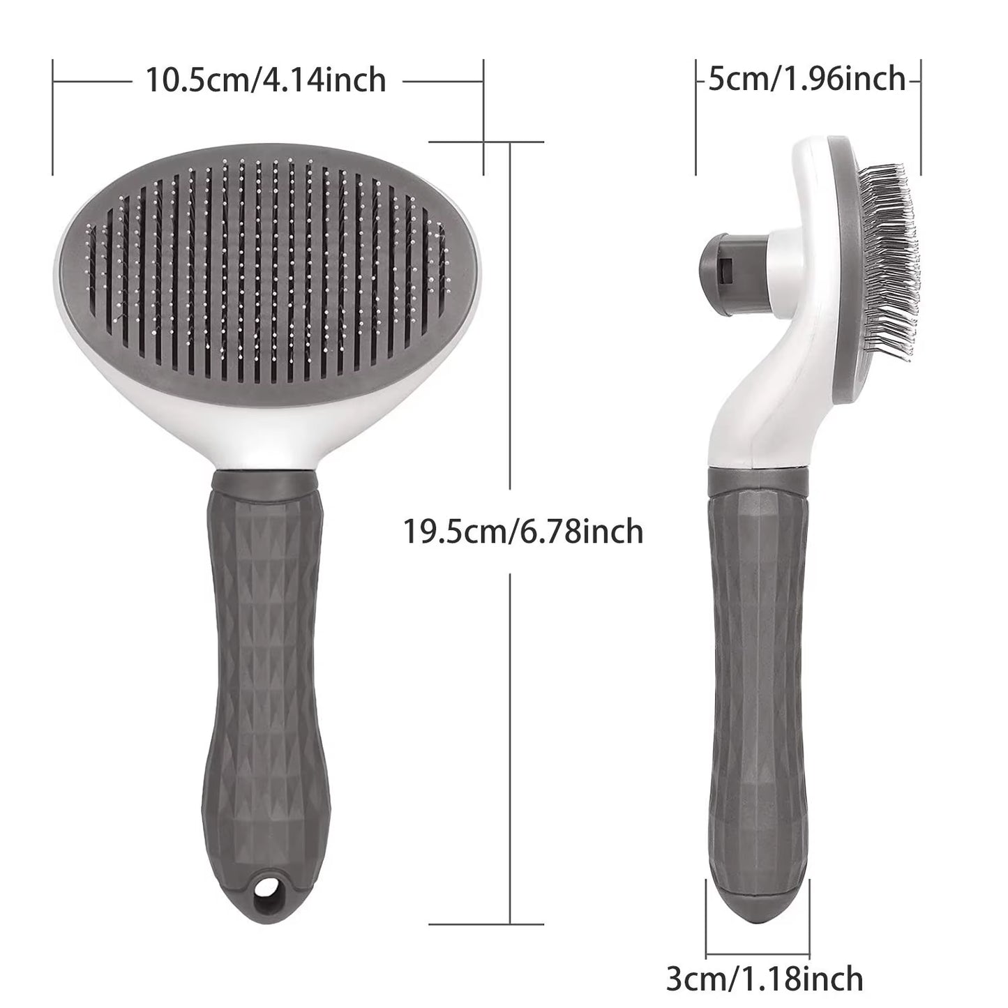 Self-Cleaning Pet Grooming Brush and Dematting Comb for Dogs and Cats