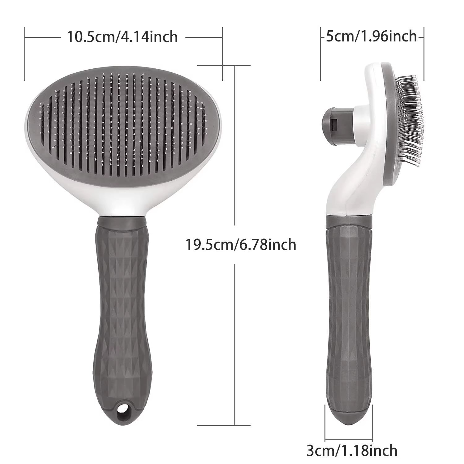 Self-Cleaning Pet Grooming Brush and Dematting Comb for Dogs and Cats