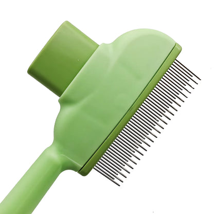 Self-Cleaning Pet Grooming Brush and Dematting Comb for Dogs and Cats