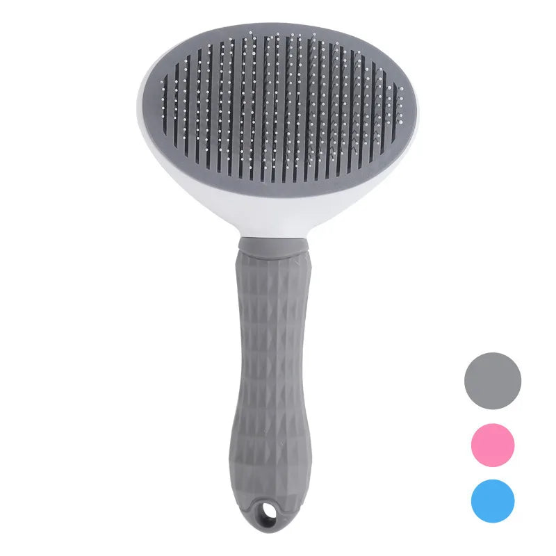 Self-Cleaning Pet Grooming Brush and Dematting Comb for Dogs and Cats