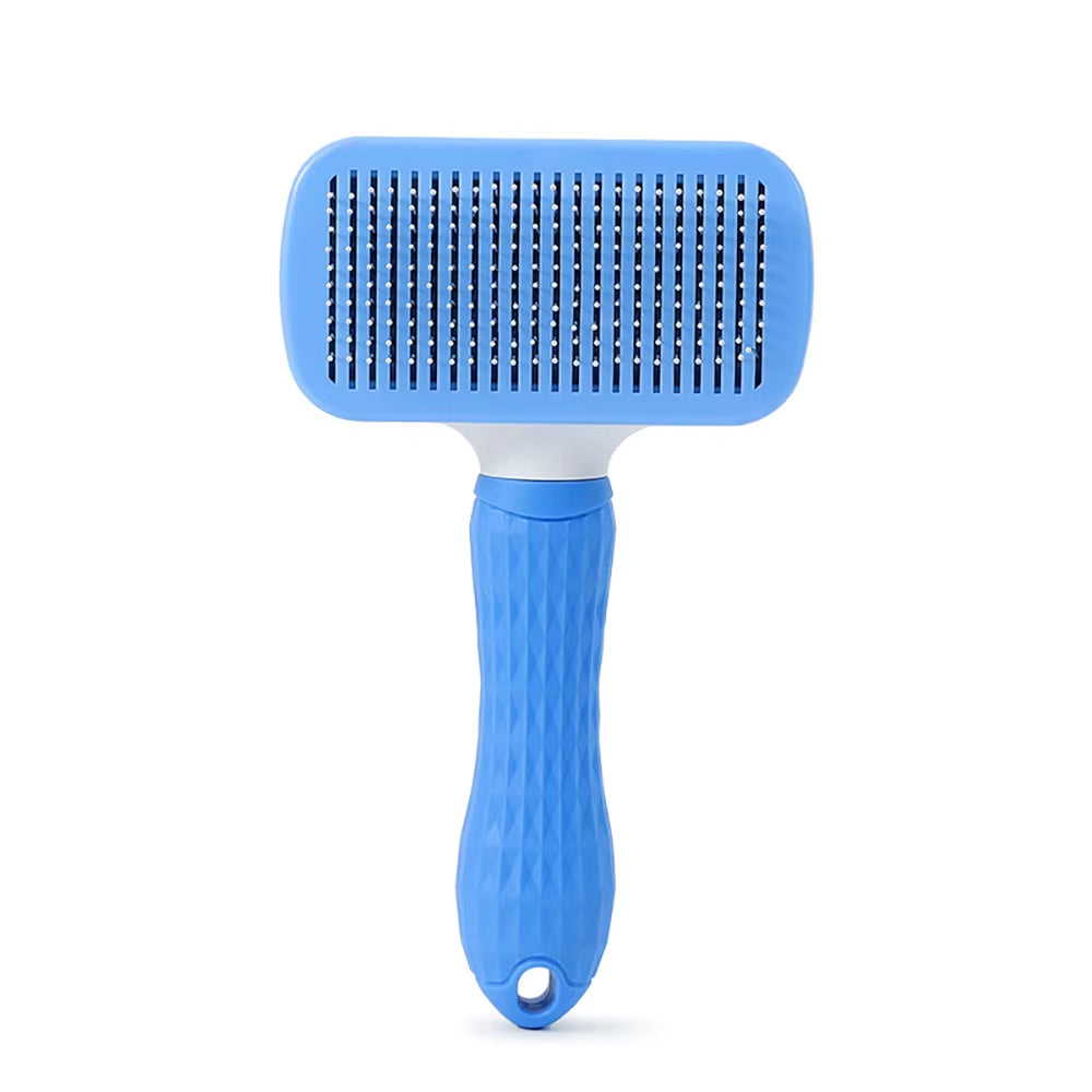 Self-Cleaning Pet Grooming Brush and Dematting Comb for Dogs and Cats
