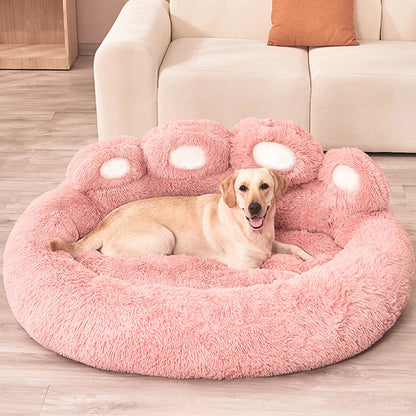 Luxury Plush Dog Sofa Bed for Small to Medium Pets - Winter Warmth and Comfort Kennel Mat