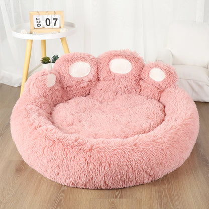 Luxury Plush Dog Sofa Bed for Small to Medium Pets - Winter Warmth and Comfort Kennel Mat