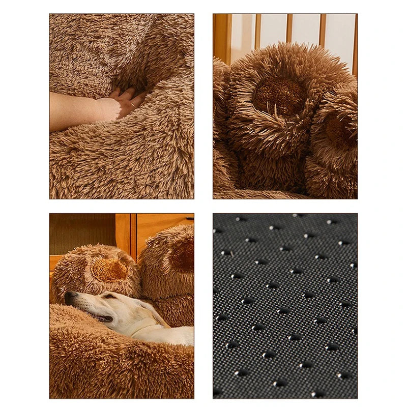 Luxury Plush Dog Sofa Bed for Small to Medium Pets - Winter Warmth and Comfort Kennel Mat