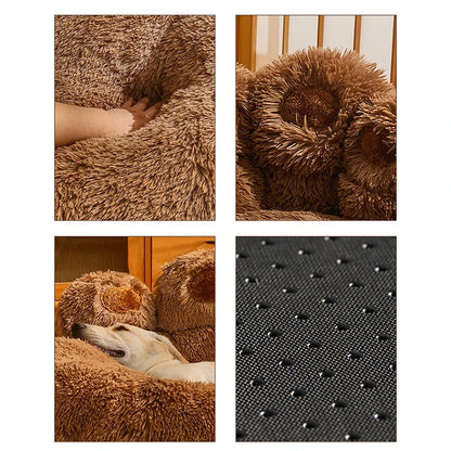 Luxury Plush Dog Sofa Bed for Small to Medium Pets - Winter Warmth and Comfort Kennel Mat