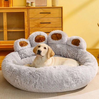 Luxury Plush Dog Sofa Bed for Small to Medium Pets - Winter Warmth and Comfort Kennel Mat