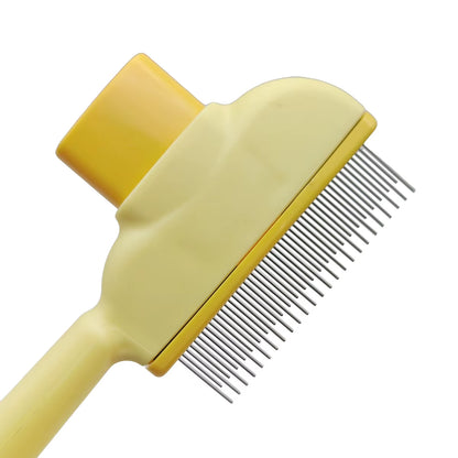 Self-Cleaning Pet Grooming Brush and Dematting Comb for Dogs and Cats